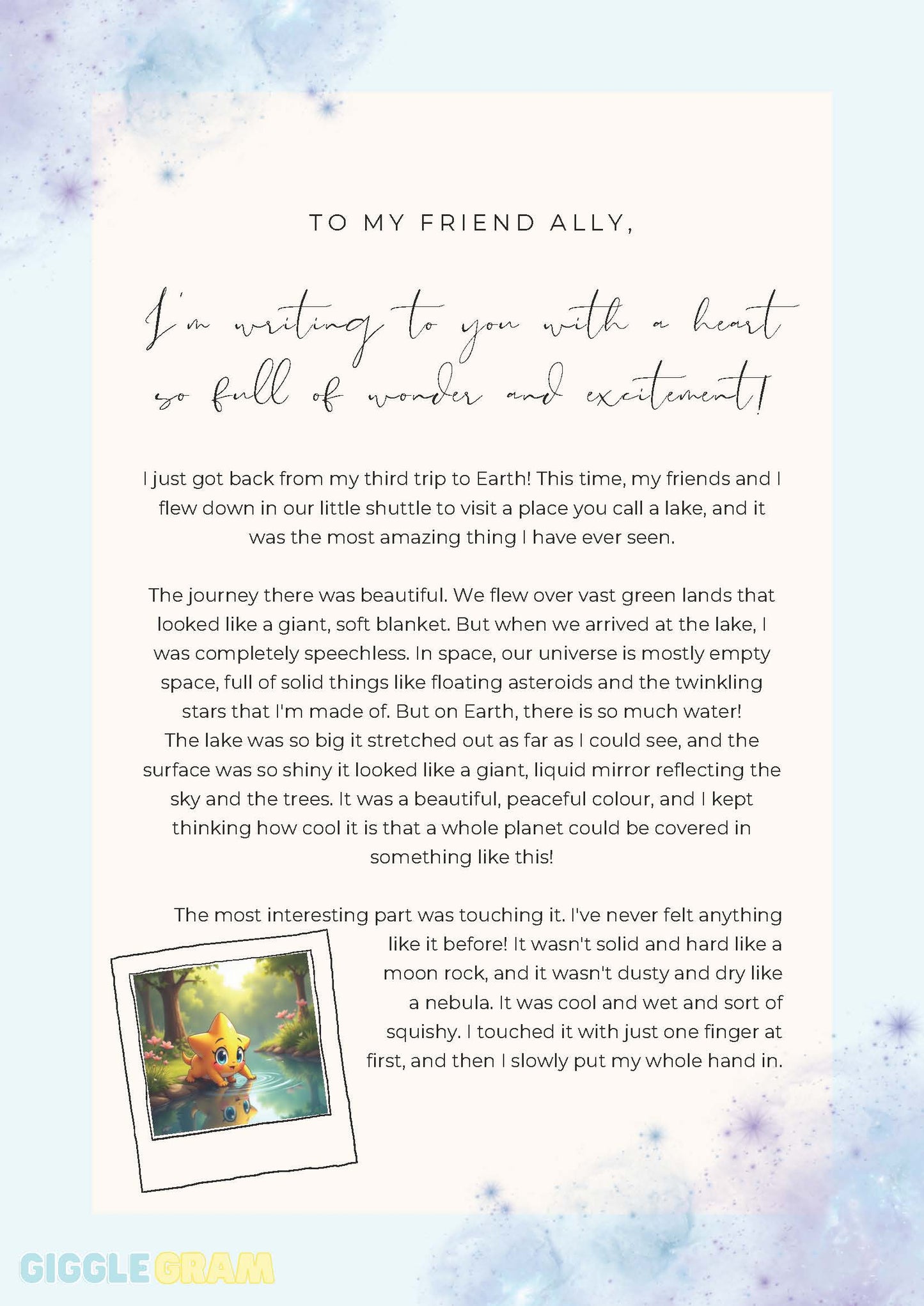 Monthly Letter Subscription