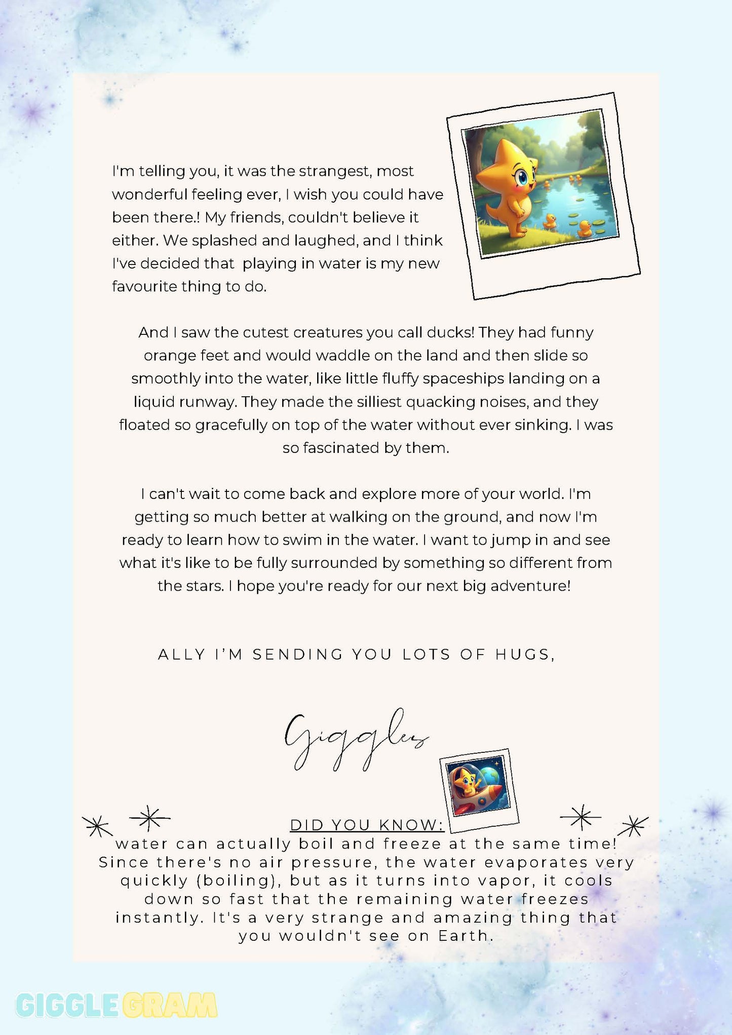 Monthly Letter Subscription