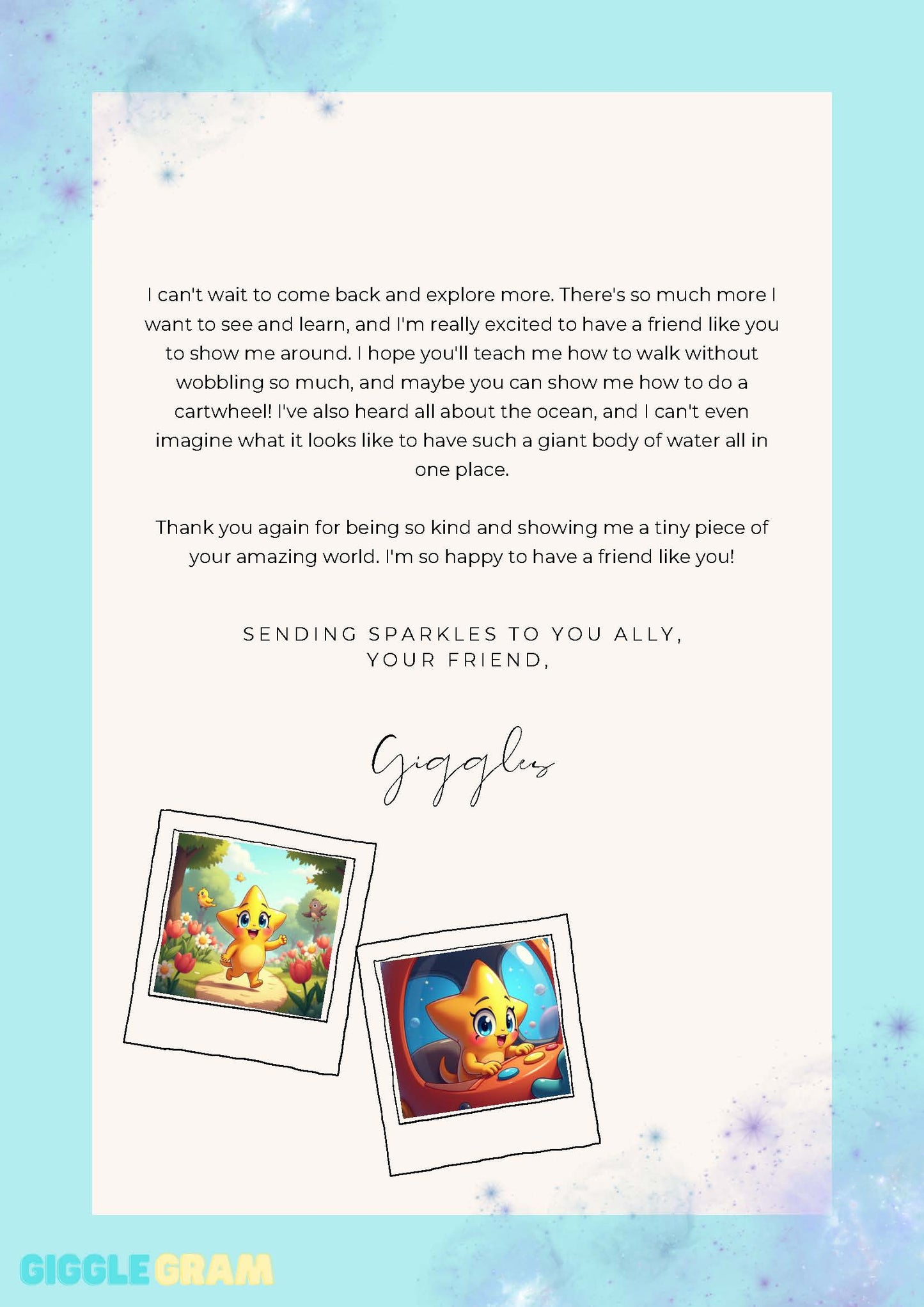 Monthly Letter Subscription