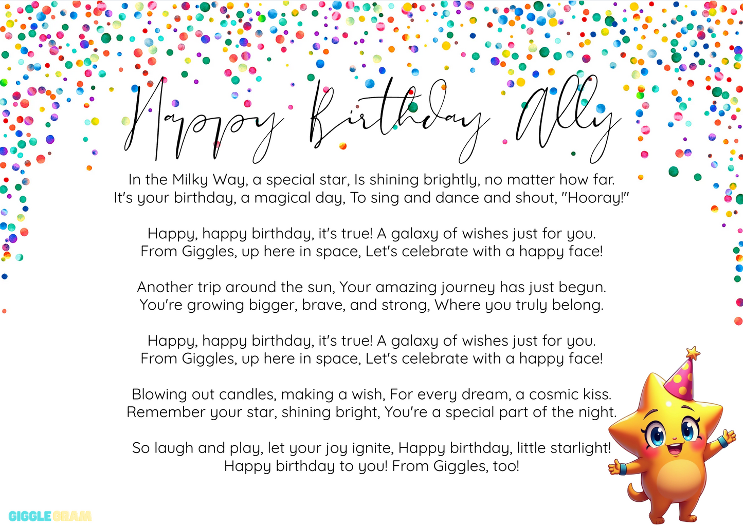 Birthday Letter